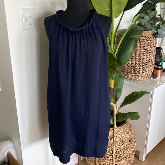 Talbots Navy Dress with Pockets Size 12 - Picture 1 of 9